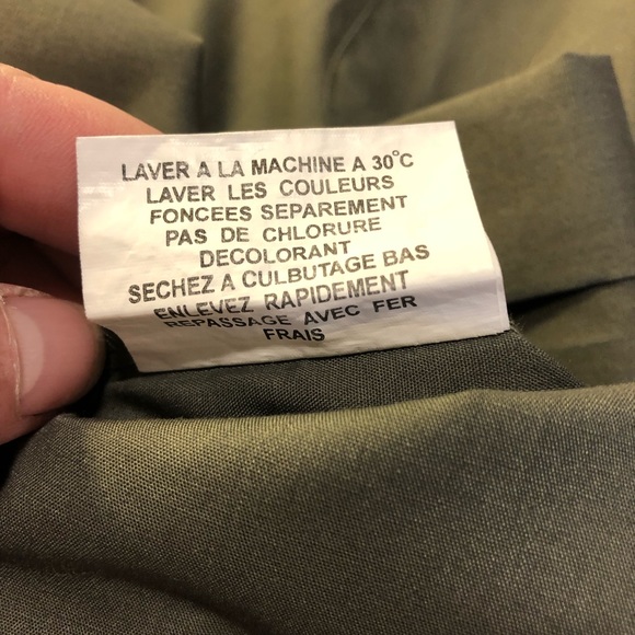 Pierre Cardin long sleeve button down shirt 16 1/2 32/33 Olive green - Picture 4 of 5